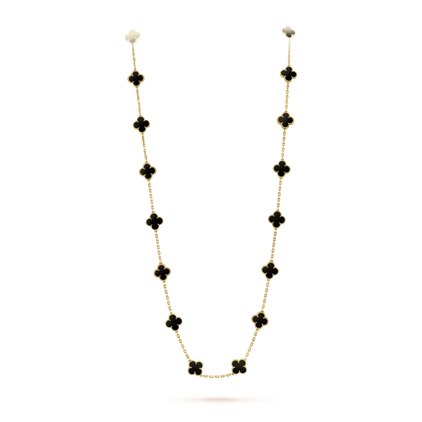 [VCA]CLOVER 20 MOTIFS ONYX NECKLACE