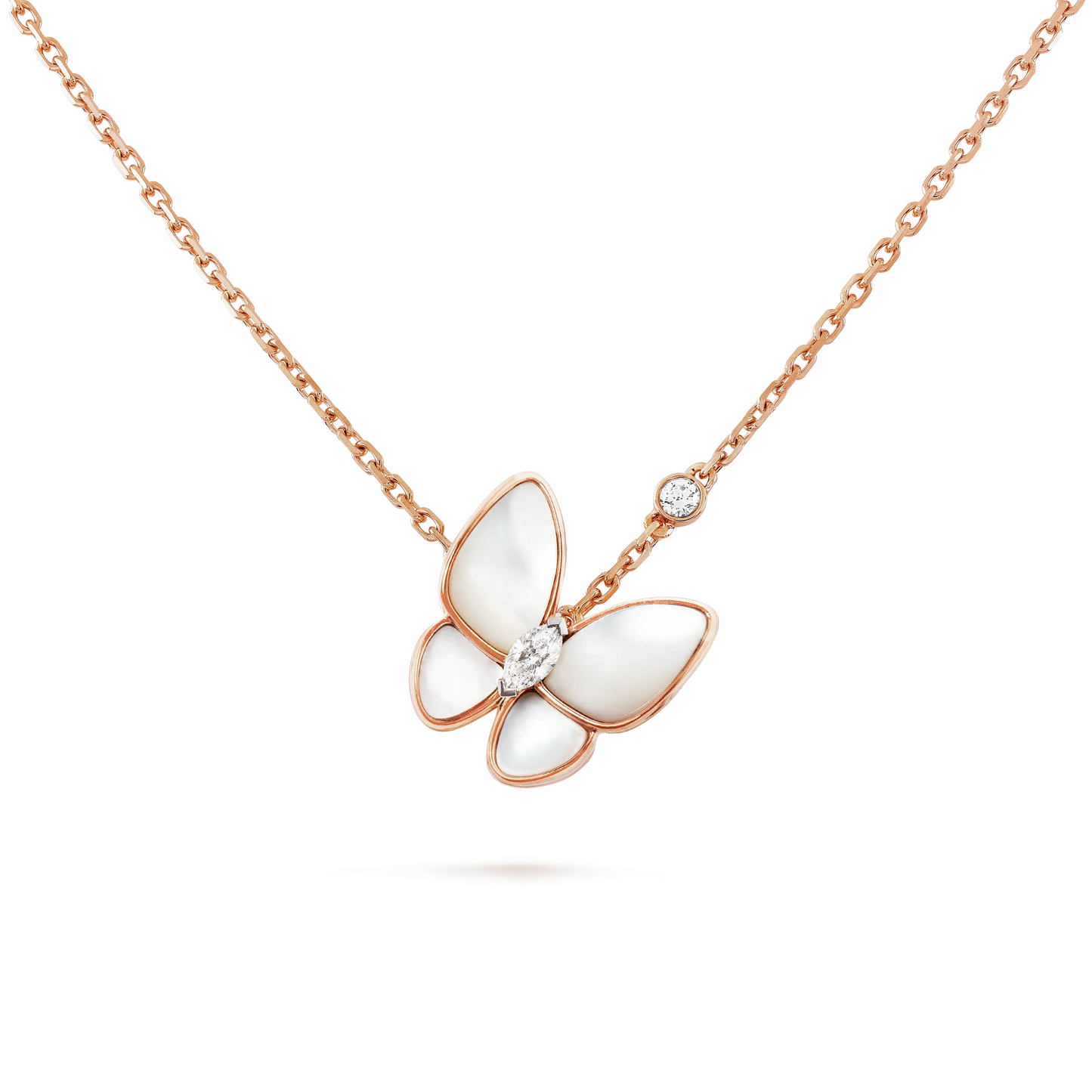 [VCA]BUTTERFLY MOP DIAMOND NECKLACE