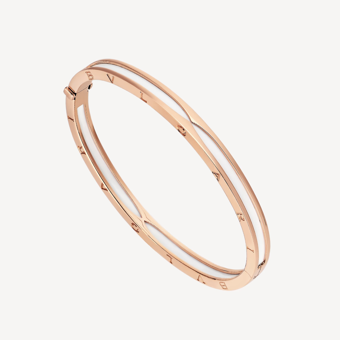 [Blar]ZERO 1 PINK GOLD WITH WHITE CERAMIC BRACELET