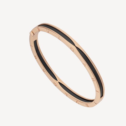 [Blar]ZERO 1 PINK GOLD WITH BLACK CERAMIC BRACELET