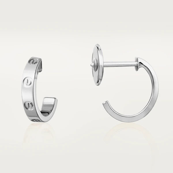 [CAT]LOVE EARRINGS 2.65MM SILVER