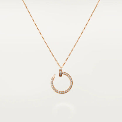 [CAT]JUSTE NECKLACE PINK GOLD DIAMONDS