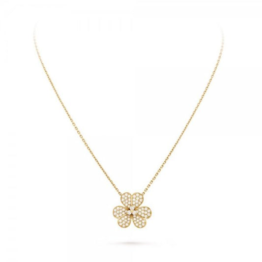 [Blar]FLOWER DIAMOND NECKLACE