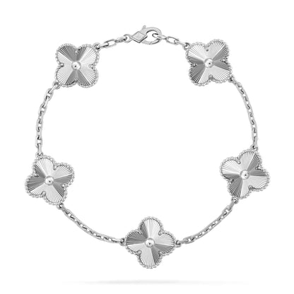 [VCA]CLOVER SILVER 5 MOTIFS BRACELET