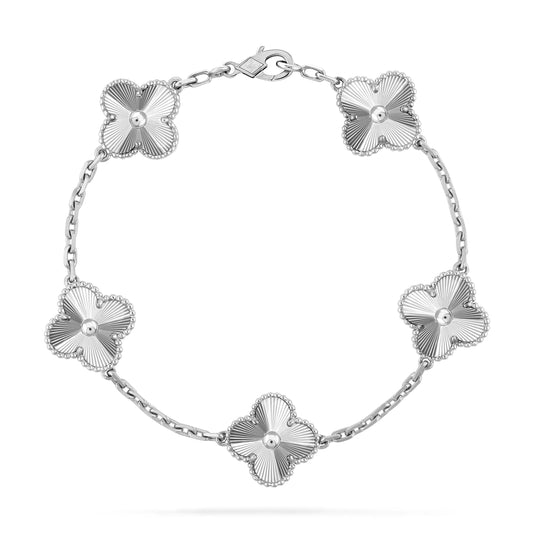 [VCA]CLOVER SILVER 5 MOTIFS BRACELET