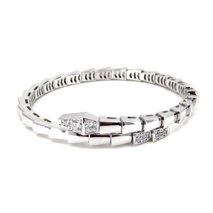 [Blar]SERPENTI BRACELET DIAMONDS SILVER