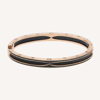 [Blar]ZERO 1 PINK GOLD WITH MATTE BLACK CERAMIC BRACELET