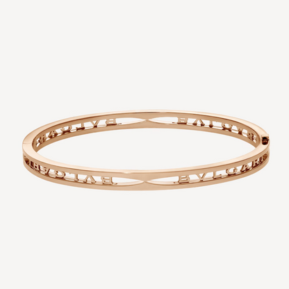 [Blar]ZERO 1 SPIRAL LOGO PINK GOLD BRACELET