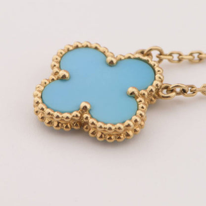 [VCA]CLOVER 15MM VINTAGE TURQUOISE NECKLACE