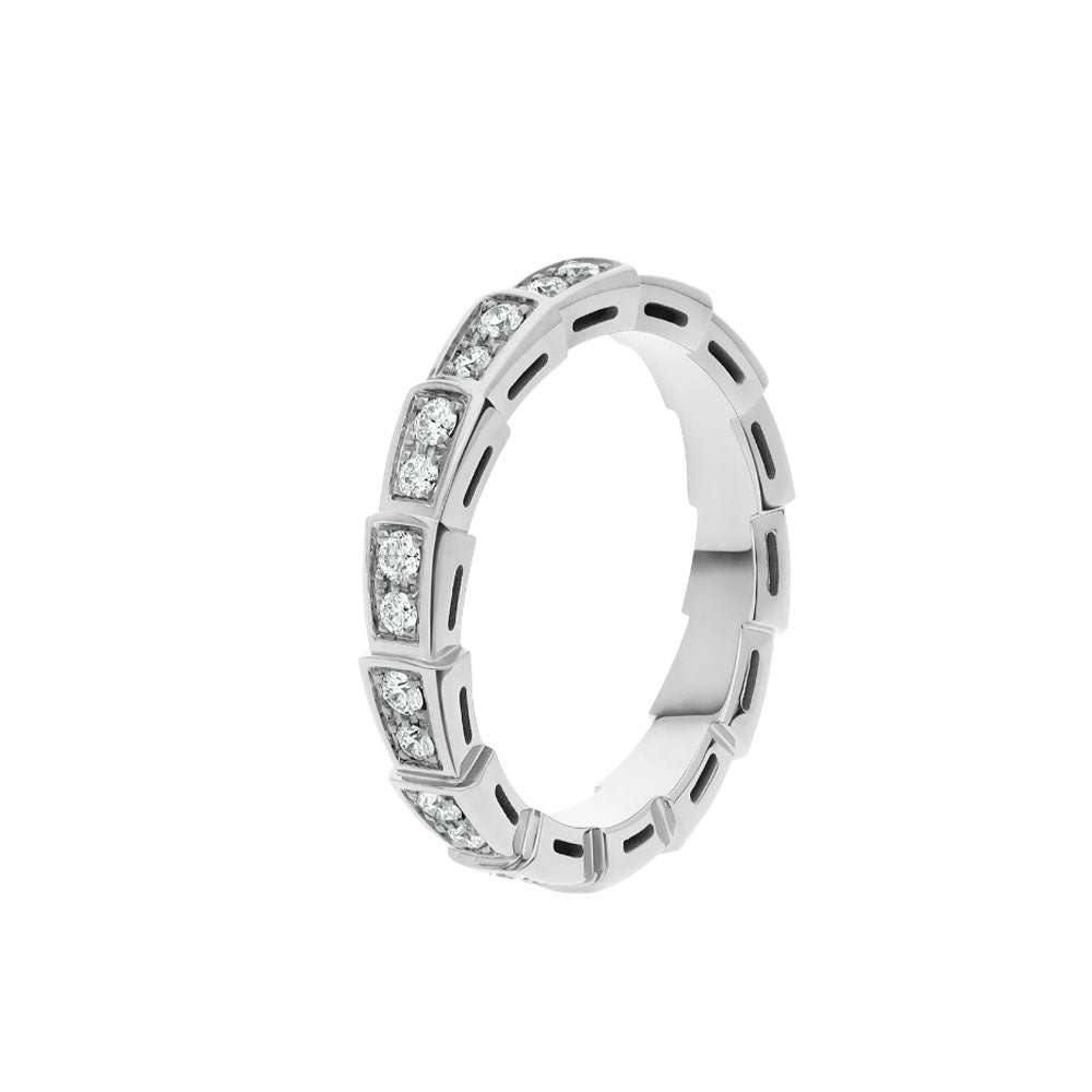 [Blar]SERPENTI RING SILVER DIAMOND PAVED 3MM