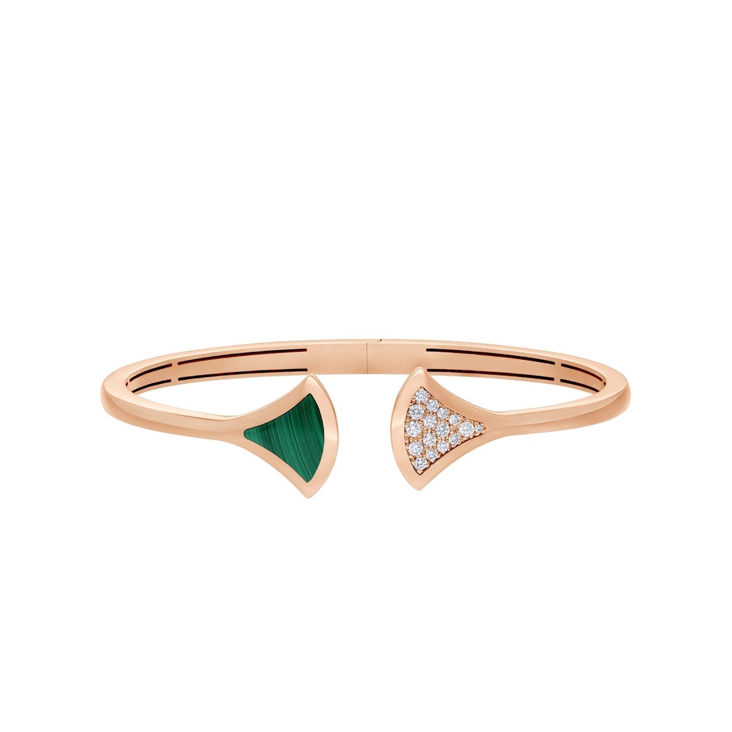 [Blar]DREAM BRACELET OPEN MALACHITE PINK GOLD