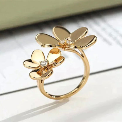 [VCA]CLOVER COMOS GOLD DIAMOND RING