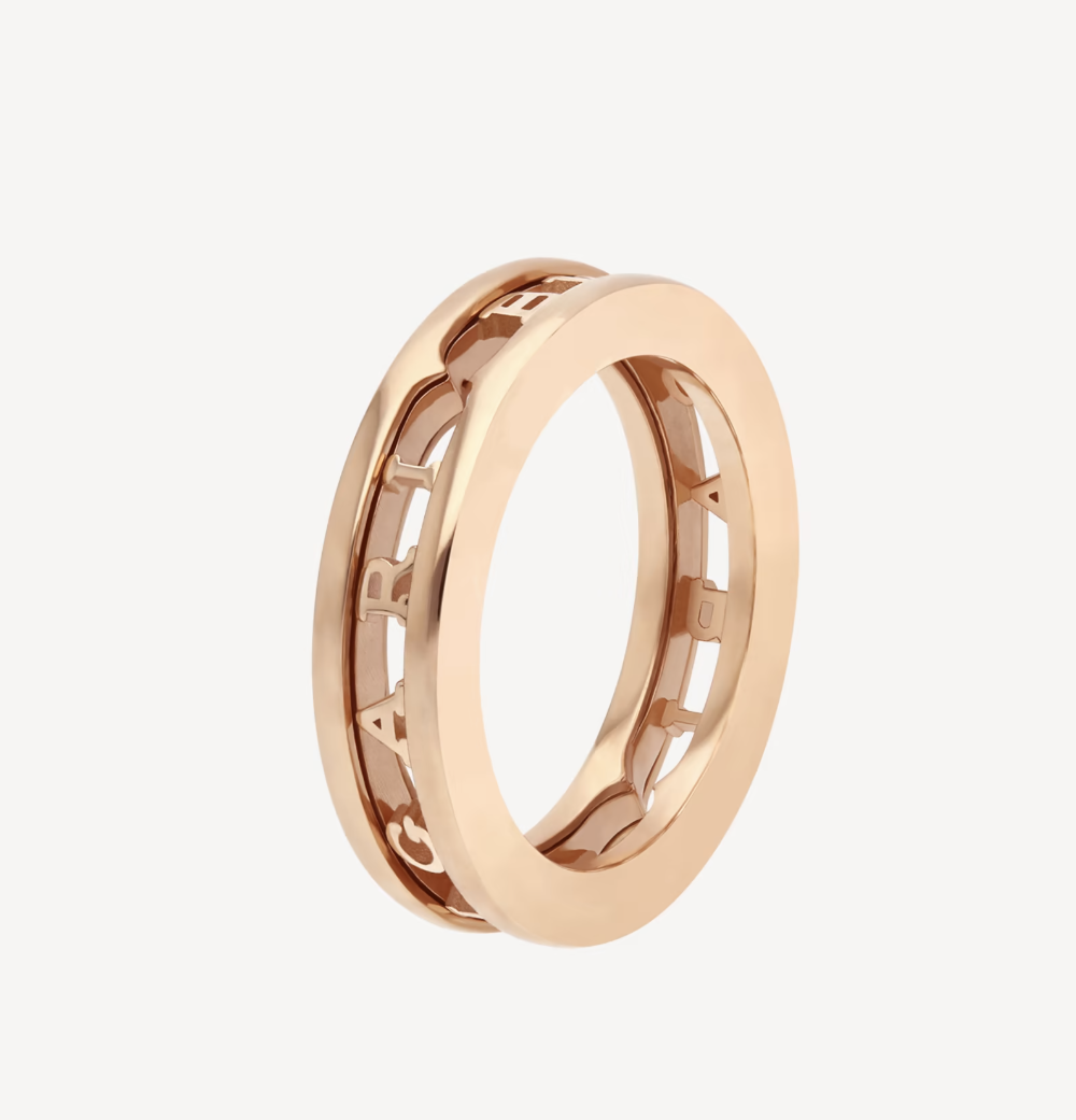 [Blar]ZERO 1 ONE-BAND WITH OPENWORK LOGO SPIRAL RING