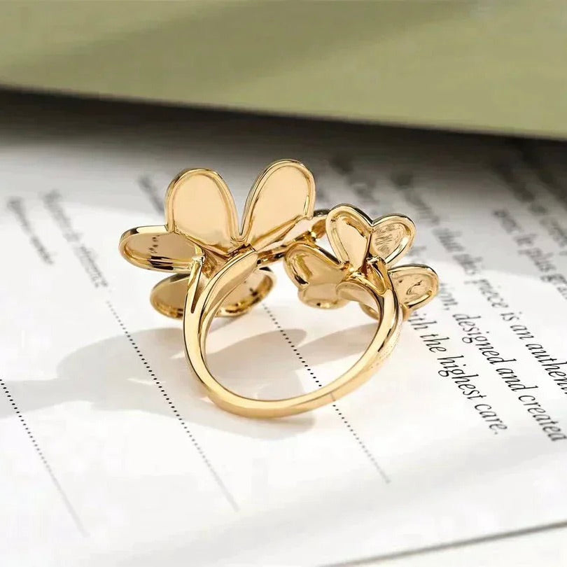 [VCA]CLOVER COMOS GOLD DIAMOND RING