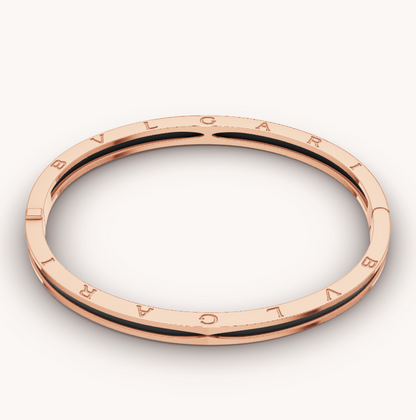 [Blar]ZERO 1 PINK GOLD WITH BLACK CERAMIC BRACELET