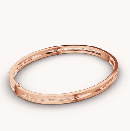 [Blar]ZERO 1 SPIRAL LOGO PINK GOLD BRACELET