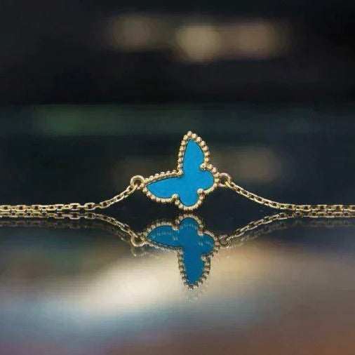 [VCA]BUTTERFLY TURQUOISE BUTTERFLY BRACELET