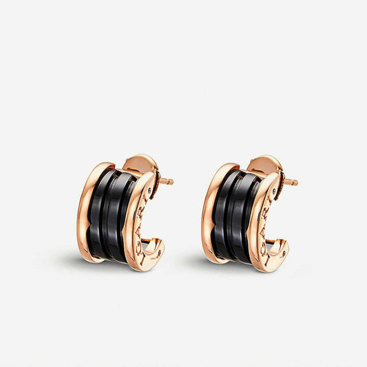 [Blar]ZERO 1 PINK GOLD CERAMIC EARRINGS