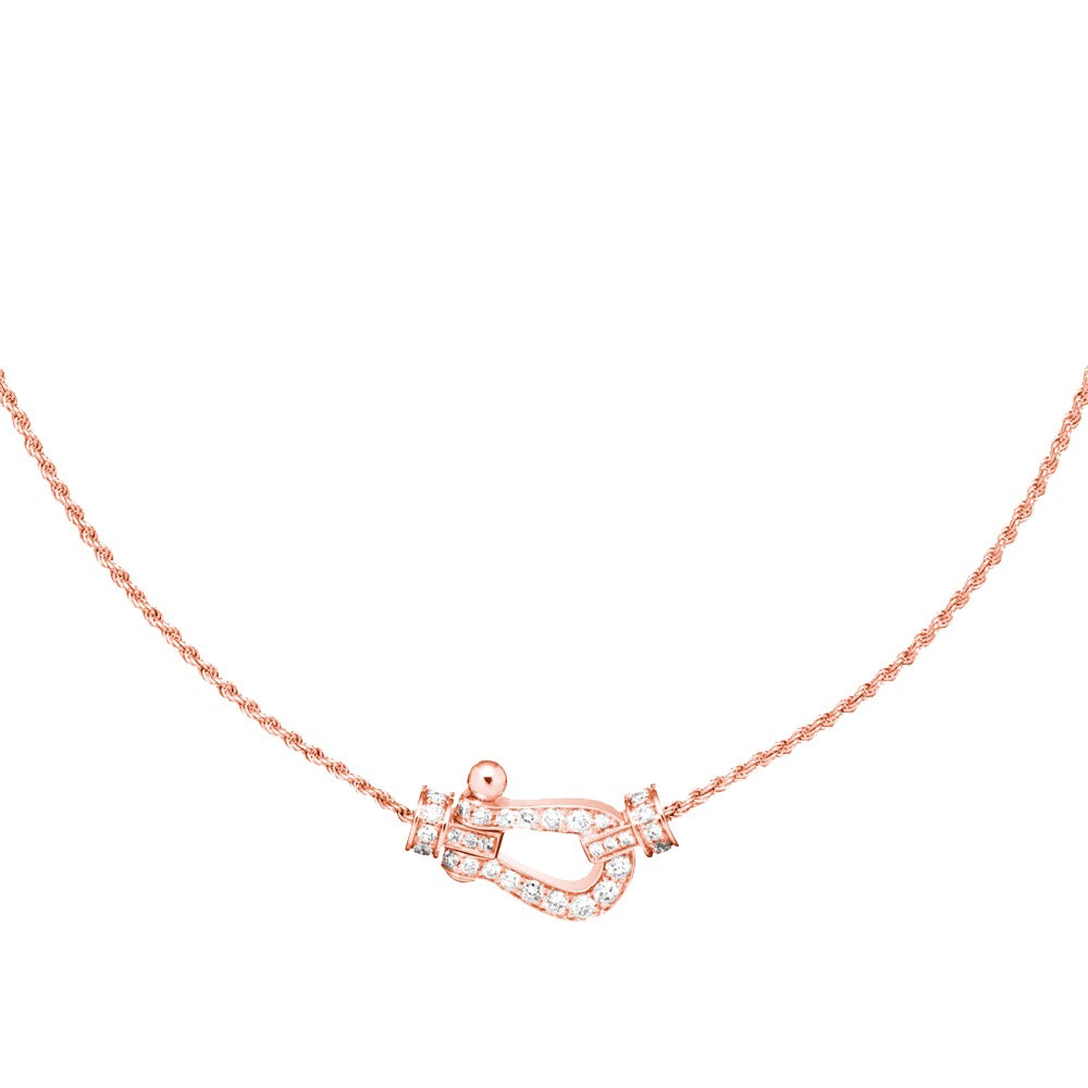 [Frd]FORCE 10 PINK GOLD DIAMOND NECKLACE