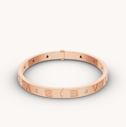 [Blar]ZERO 1 PINK GOLD 12 DIAMONDS BRACELET