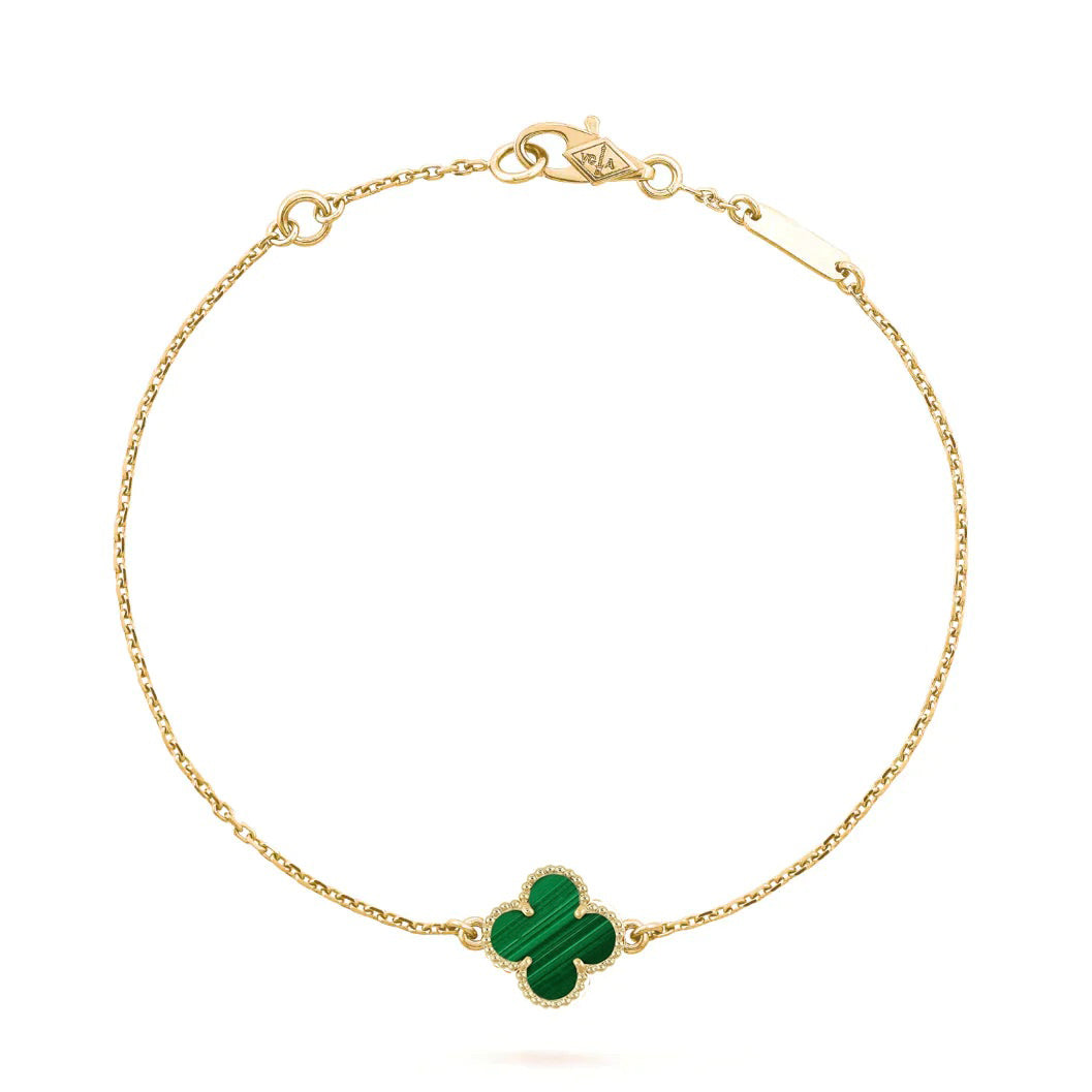 [VCA]CLOVER BRACELET MALACHITE 1 MOTIF