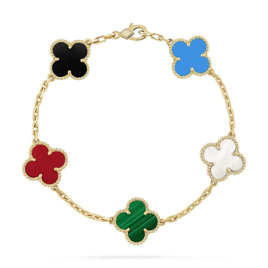 [VCA]CLOVER 5 MOTIFS MULTICOLOR  BRACELET