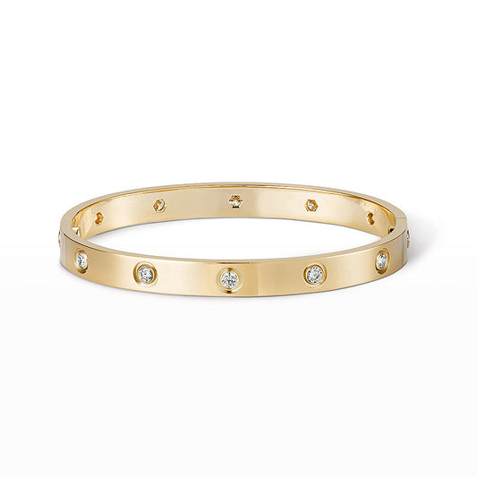 [CAT]LOVE BRACELET 6.1MM 10 DIAMONDS