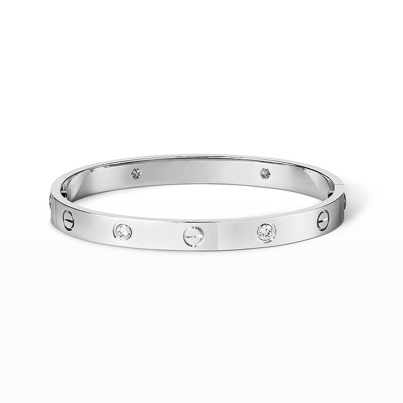 [CAT]LOVE BRACELET 6.1MM 4 DIAMONDS