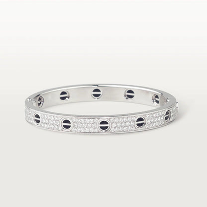 [CAT]LOVE BRACELET 6.1MM DIAMOND-PAVED CERAMIC