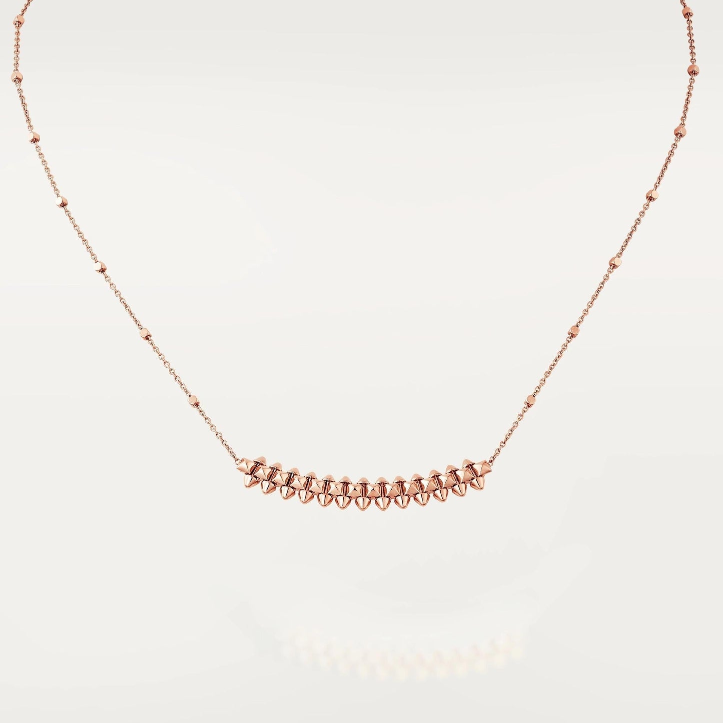 [CAT]CLASH PINK GOLD NECKLACE