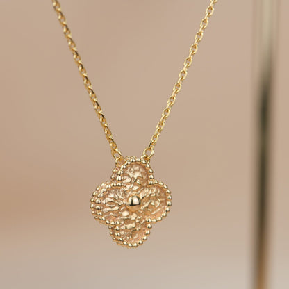 [VCA]CLOVER 15MM  BRONZING NECKLACE