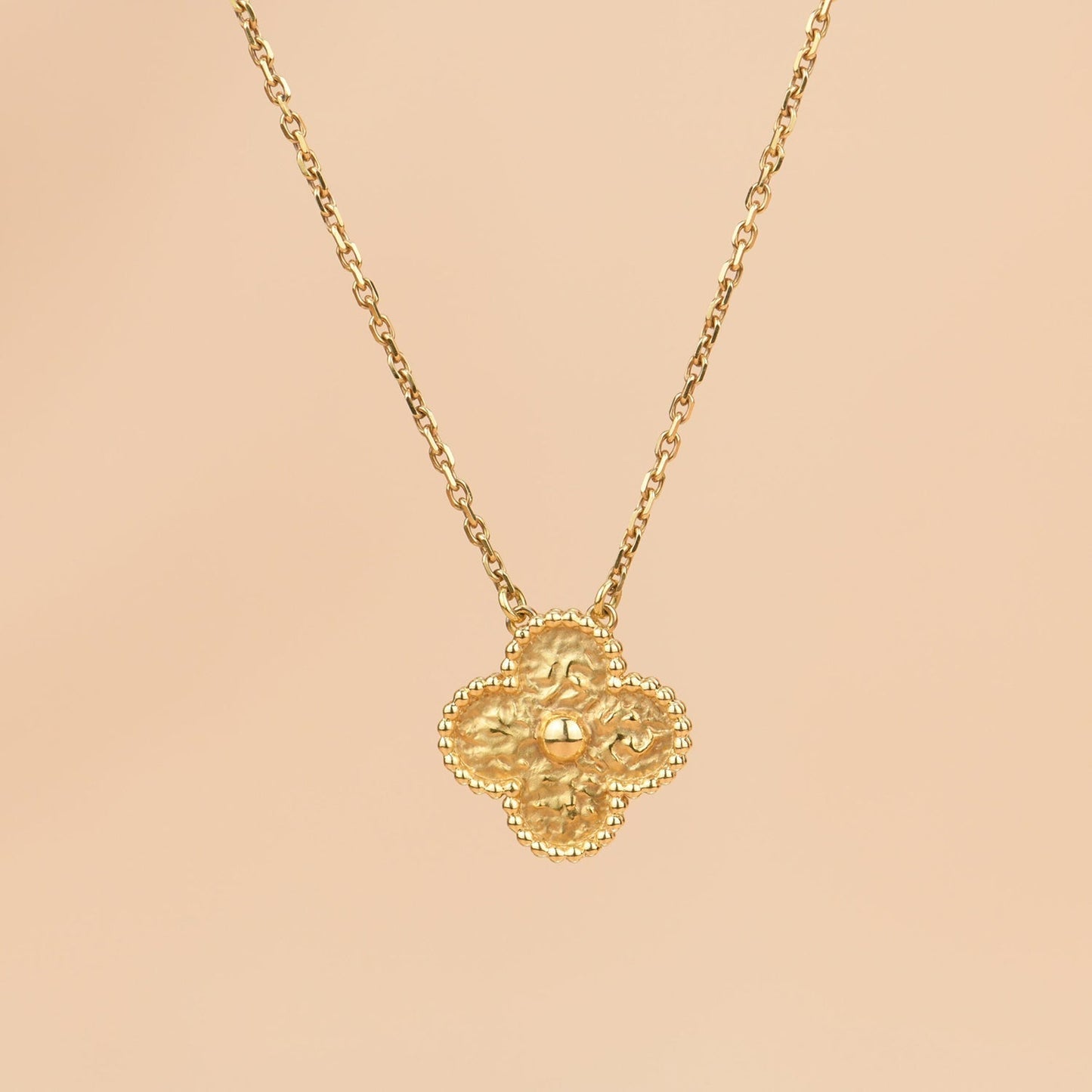 [VCA]CLOVER 15MM  BRONZING NECKLACE