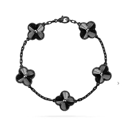 [VCA]CLOVER 5 MOTIF BLACK BRACELET