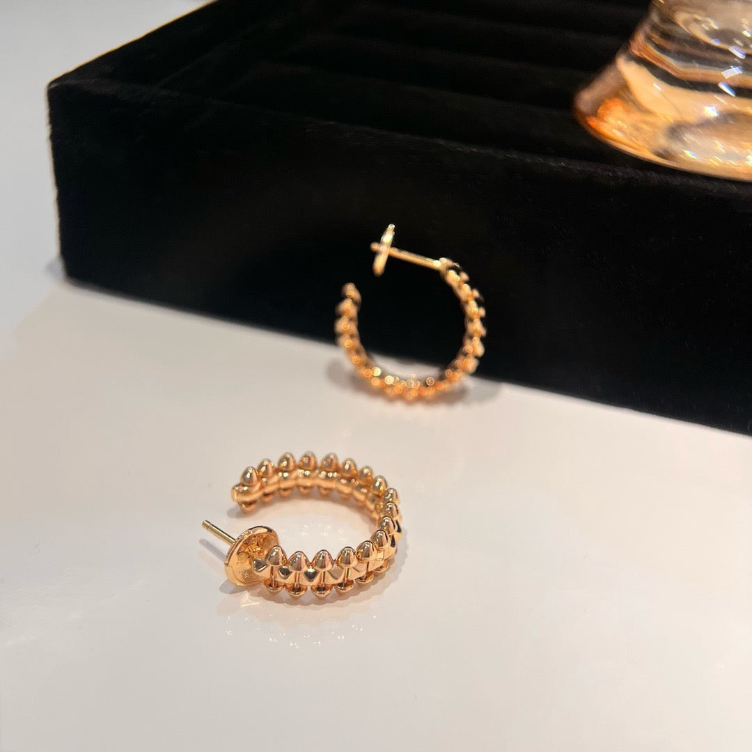 [CAT]CLASH SMALL HOOP EARRINGS