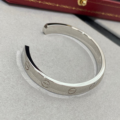 [CAT]LOVE BRACELET 6.1MM 1 DIAMOND OPEN CUFF