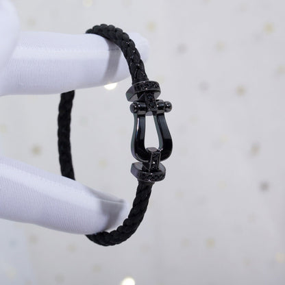 [Frd]FORCE LARGE SERIES HORSESHOE BLACK SAMURAI BRACELET