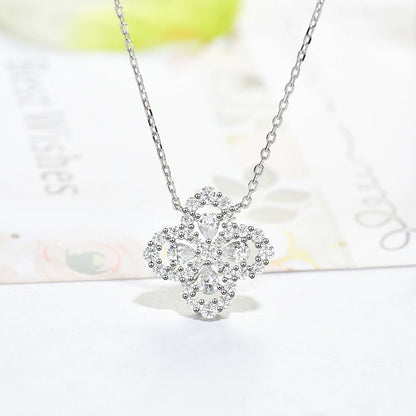 [Chau]LOOP NECKLACE FULL MOTIF DIAMOND 16MM MULTIPLE COLORS