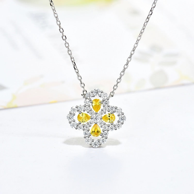 [Chau]LOOP NECKLACE FULL MOTIF DIAMOND 16MM MULTIPLE COLORS