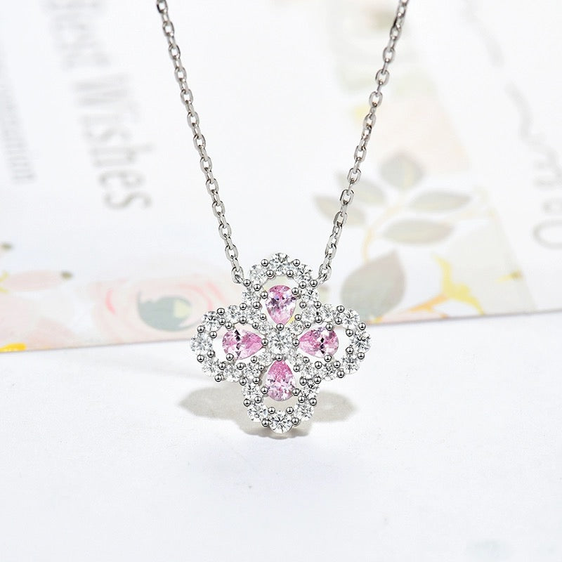 [Chau]LOOP NECKLACE FULL MOTIF DIAMOND 16MM MULTIPLE COLORS