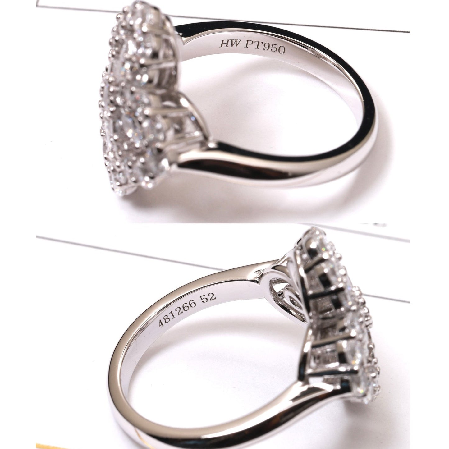 [Chau]LOOP RING FULL MOTIF DIAMOND 16MM SILVE