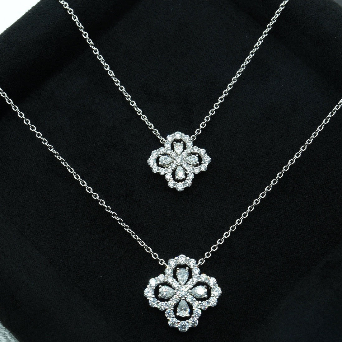 [VCA]LOOP NECKLACE FULL MOTIF DIAMOND COMBINATION