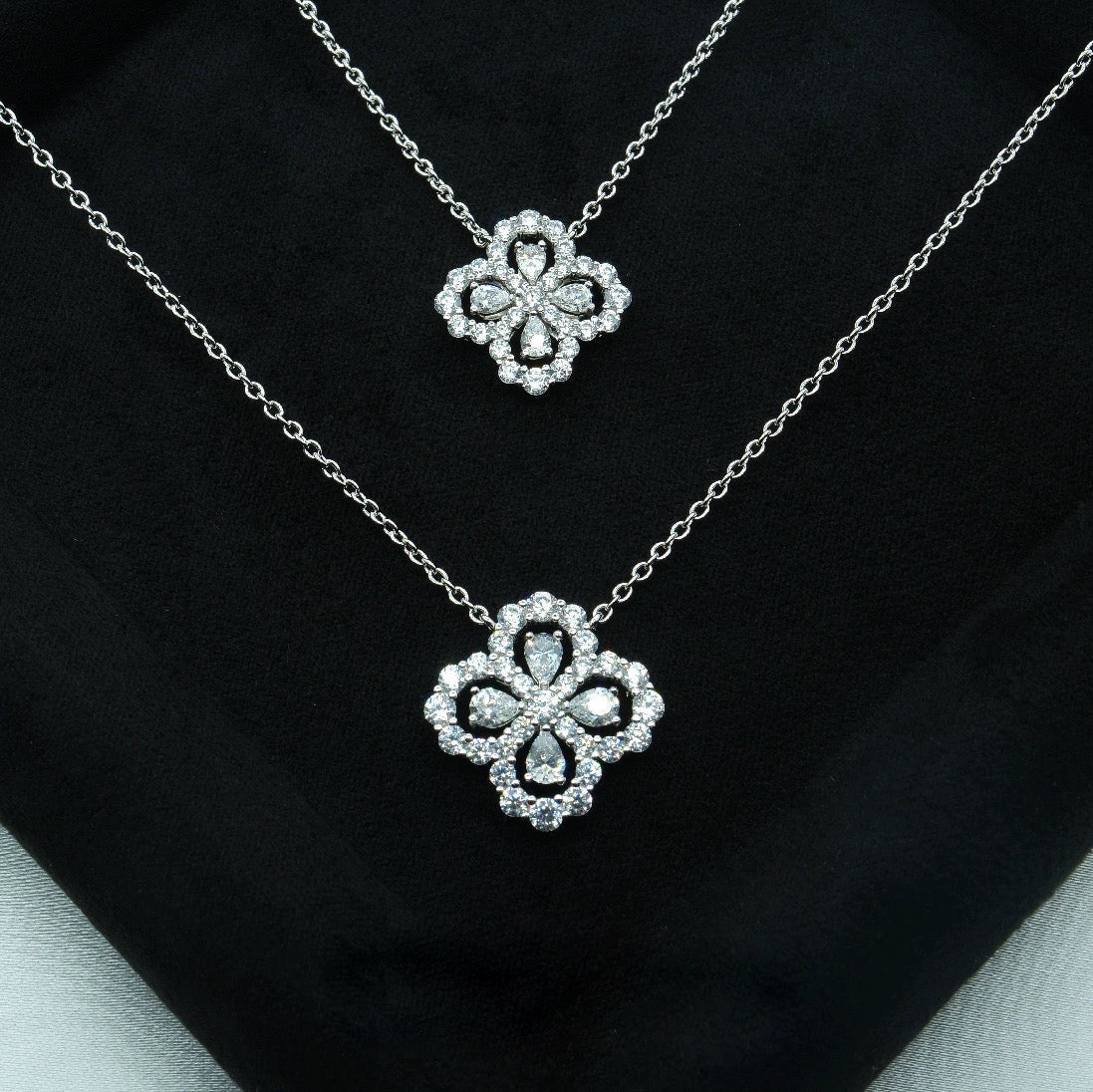 [VCA]LOOP NECKLACE FULL MOTIF DIAMOND COMBINATION