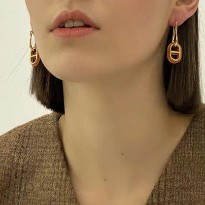 [Hmes]HM O'MAILLON GOLD EARRINGS