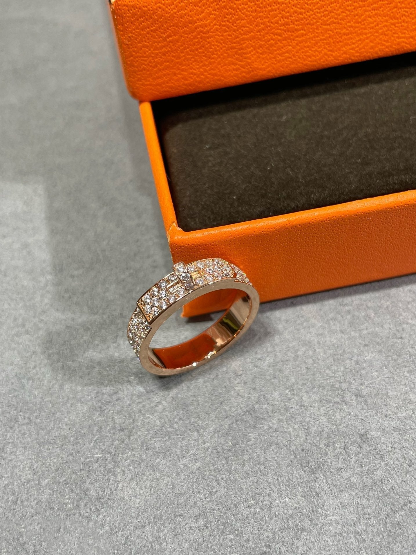 [Hmes]KELLY PINK GOLD DIAMOND RING