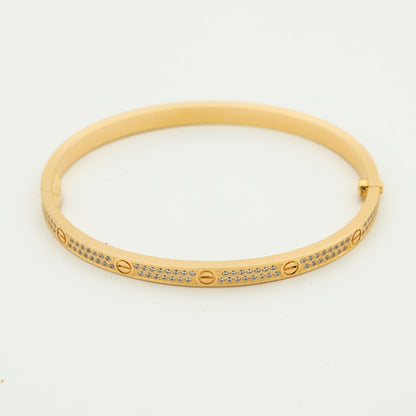 [CAT]LOVE BRACELET 3.65MM DIAMOND-PAVED