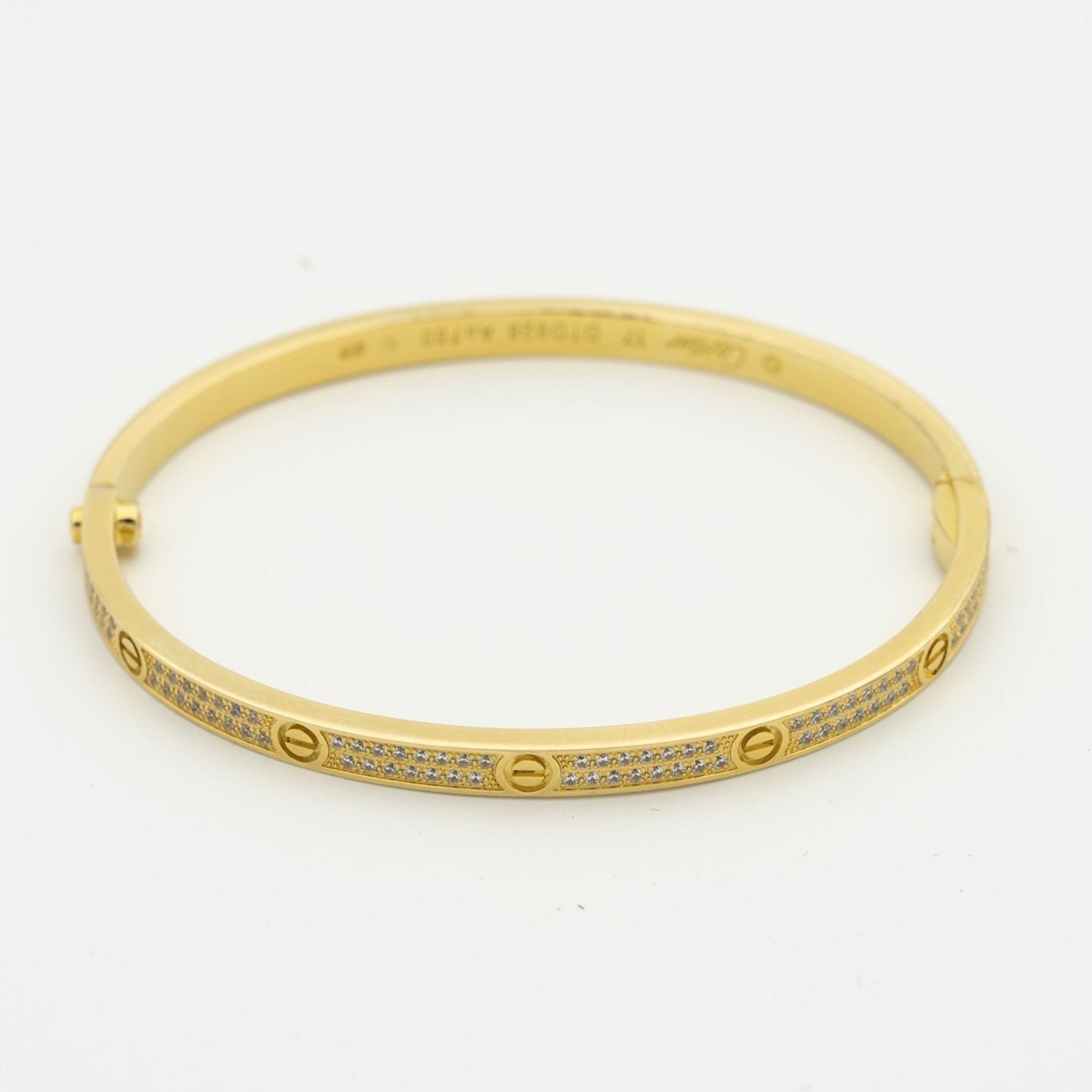 [CAT]LOVE BRACELET 3.65MM DIAMOND-PAVED