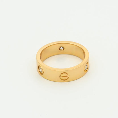 [CAT]LIEBESRING 5,5 MM 3 DIAMANTEN ROSGOLD