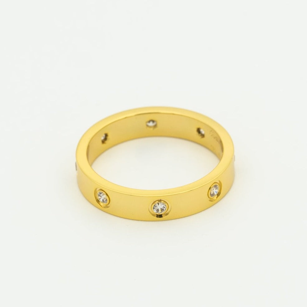 [CAT]LOVE RING 3.6MM 8 DIAMONDS