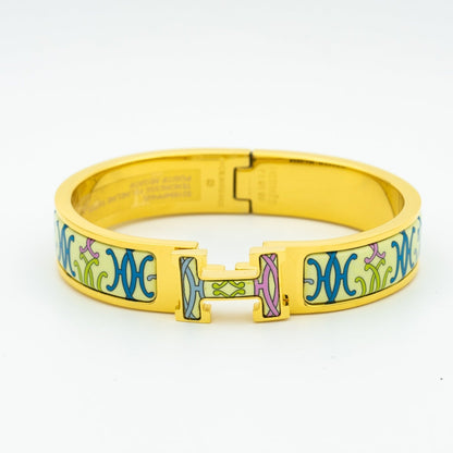 [Hmes]H BRACELET BEIGE MULTICOLOR