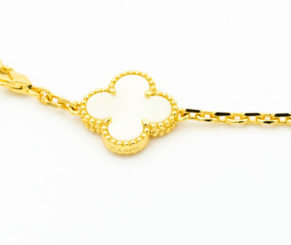 [VCA]CLOVER BRACELET 5 MOTIFS ONYX MOP